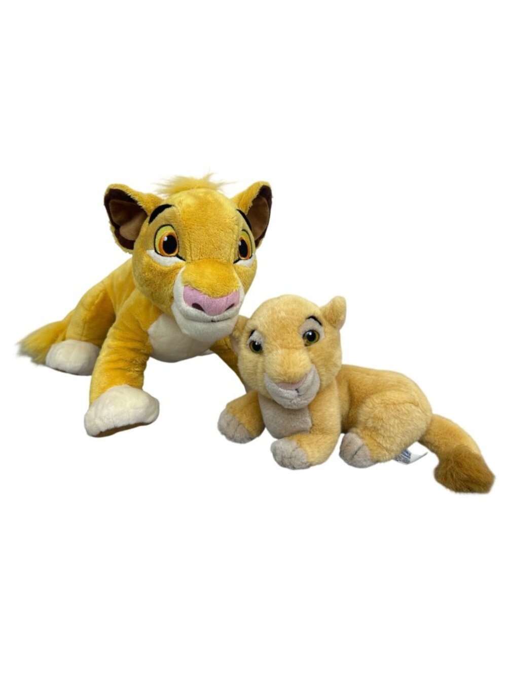 Vintage Disney Lion King Simba & Nala Cub Plush Stuffed Animal Toy Set Baby - Picture 2 of 14